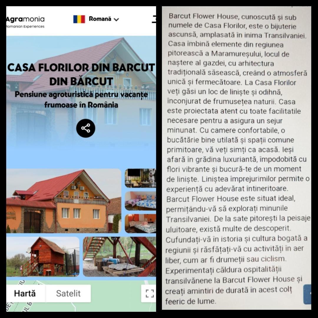 Appartement Casa Florilor Barcut Extérieur photo